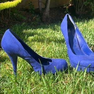 Blue Pump Heels
